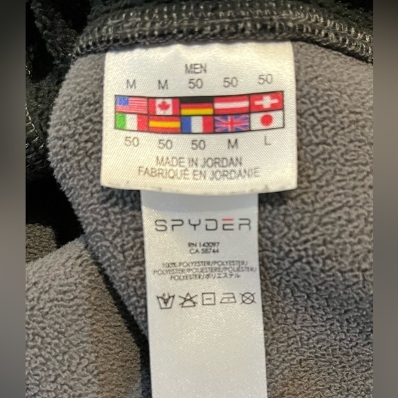 Spyder Half Zip Mens Medium Outbound Midweight Core Sweater 507380 Corpcore - Picture 10 of 11